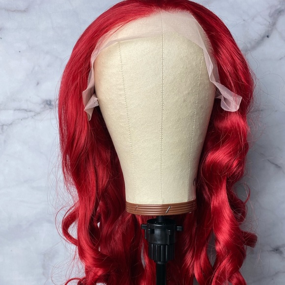 Red Curly Lace Wig - Picture 9 of 12